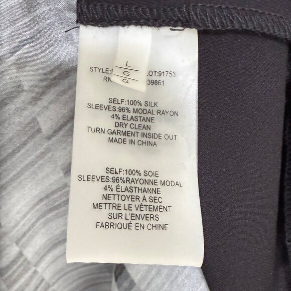 Elie Tahari Mixed Media Silk and Modal tunic / blouse - Picture 5 of 5